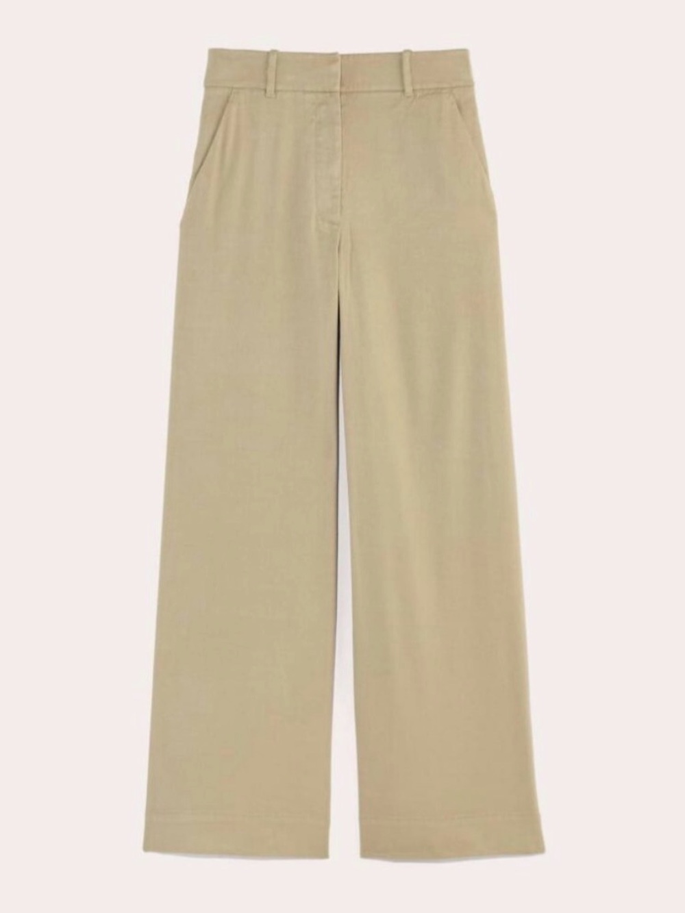 Everlane Linen Trousers Khaki Size 6 - Picture 2 of 10